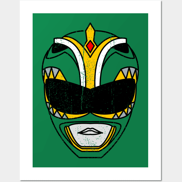 Green Ranger Redux Wall Art by nickbeta